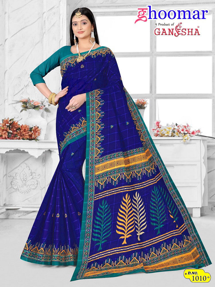 Ganesha Vol 1 By Ghoomar Daily Wear Cotton Sarees Wholesale Market In Surat
